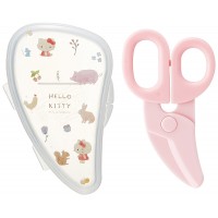 Skater Baby Food Scissors With Case - Hello Kitty